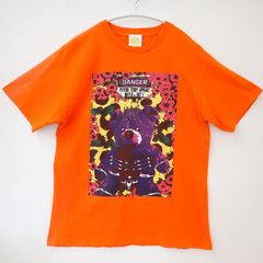 古着 LEMONED メンズTシャツ ツアーTシャツ ライブTシャツ スタッフTシャツ hide STAFF ハイド ALL AREAS NO ALCOHOL オレンジ系 Lサイズ バックプリント