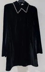 ザラ ツアーベルベット キュービックビック襟 ミニ ONE PIECE S