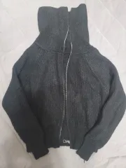 ニットジッパーカーディガン