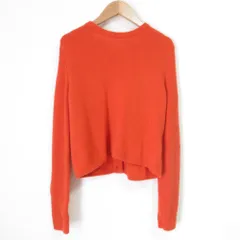 美品 FOXEY フォクシー F.B.ボタン 前後2way カシミヤセーター カーディガン 40348 サイズ38 オレンジ レディース 古着 中古 USED