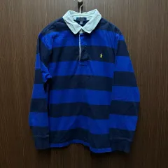 ポロラルフローレン ストライプ ラグビーシャツ 18-20歳