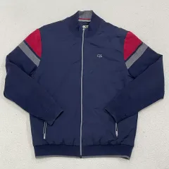 XL カッター＆バック バイカラー ゴルフ 防風 ニット ジップアップ 0113