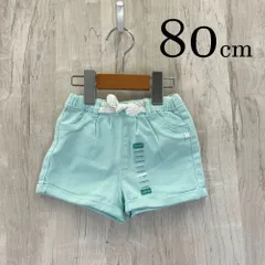 ap10490 OBAiBi オバイビ BABY ベビー パンツ 80 18M 80cm ライトブルー ブルー 水色 ショート ウエストゴム リボン 18ヶ月 OBAÏBIのサムネイル