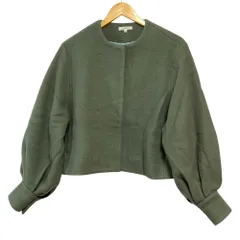 良品 23AW yori ヨリ エアリーパフショートコート YR25-23137AW サイズ36 グリーン レディース 古着 中古 USEDのサムネイル