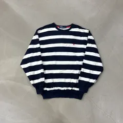 ポロ ストライプ スウェット L