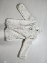 アイボリー ファー ジャケット コート