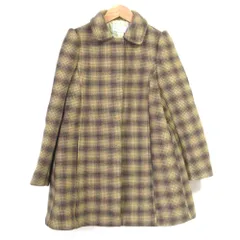 美品 RED VALENTINO レッドヴァレンティノ オンブレチェック ダブルフェイスコート 38サイズ マスタード レディース 古着 中古 USEDのサムネイル