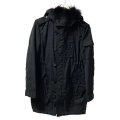 美品 BURBERRY BLACK LABEL バーバリーブラックレーベル ライナー付き N-3B モッズコート サイズM ブラック メンズ 古着 中古 USED