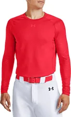 アンダーアーマー メンズ トップス シャツ Under Armour Mens Baseball ColdGearR Long Sleeve Shirt Red レッド