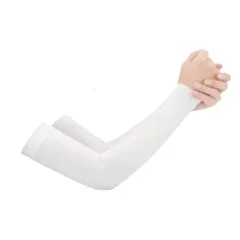 UVカット アームカバー 冷感 メンズ レディース 日焼け防止 スポーツ アームスリーブ 吸汗速乾ホワイトP_5