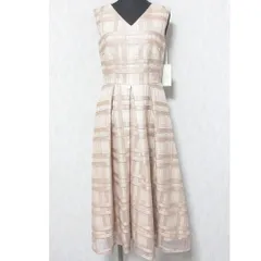 未使用 24AW GRACE CONTINENTAL グレースコンチネンタル スパンコールチェックドレス ワンピース 0124335093 36 ピンク レディース 古着 中古 USED