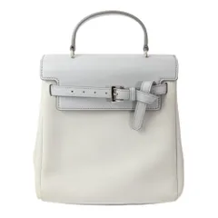 美品 FOXEY フォクシー Oxford back Pack レザー リュックサック 41317 ライトグレー レディース 古着 中古 USEDのサムネイル