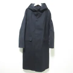 MACKINTOSH マッキントッシュ ゴム引き フーデッド コート 36 ネイビー レディース 古着 中古 USEDのサムネイル