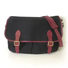 アーペーセー A.P.C. バッグ ショルダーバッグ メッセンジャーバッグ キャンバス レザー 牛革 ダブルフラップ 黒 ブラック ボルドー かばん 鞄 カバンのサムネイル