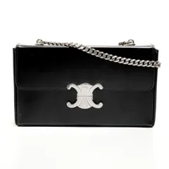 CELINE セリーヌ ショルダーバッグ トリオンフ レザー カメラバッグ セミショルダーバッグ【中古】