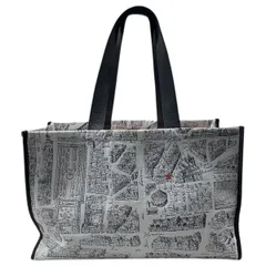 ☆アニエスベー トートバック キャンバス 肩掛け VAS18-02 ホワイト  ブラック ADRIEN BEAU agnes b. 