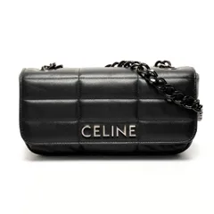 CELINE セリーヌ ショルダーバッグ モノクローム フラップ マトラッセ カメラバッグ ワンショルダー【中古】