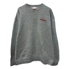 USA製 Wilson ロゴスウェット トレーナー XL グレー ウィルソン プルオーバー ワンポイント刺繍 スウェット シンプル 春秋物 a803-6545