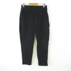 ワークマン パンツ ロング 裏起毛 ストレッチ 黒 L *T179
