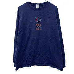 DELTA MAGNUM WEIGHT 長袖 ロゴTシャツ L ネイビー プルオーバー ワンポイントロゴ 2北京オリンピック TEAM USA 春物 a803-6551