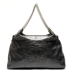 CHANEL シャネル ショルダーバッグ 12番台 2008-2009 ココマーク パンチングレザー 2WAY【中古】