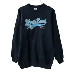 ALSTYLE APPAREL & ACTIVEWEAR ロゴスウェット トレーナー L ブラック プルオーバー プリント TripleA トップス 秋物 a803-6557