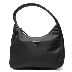 PRADA プラダ ハンドバッグ ナイロン トライアングル ロゴ ホーボー【中古】