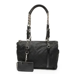 PRADA プラダ ショルダーバッグ ナイロン キルティング チェーン【中古】