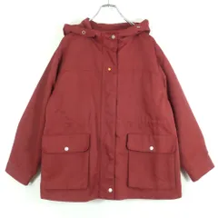 SM2★マウンテンパーカー フーディ サイズF 赤茶系 無地 薄手 z19014