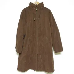 良品 BURBERRY LONDON バーバリー ロンドン B刺繍 パデッドジャケット サイズ7 ブラウン  レディース 古着 中古 USED