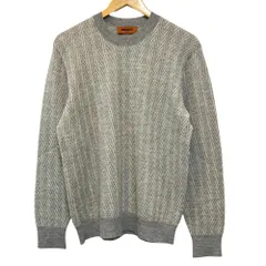 美品 ミッソーニ 希少サイズ50! リネン ミックスニット セーター イタリア製 17f14 【美品】 イタリア製 MISSONI ミッソーニ ハイゲージ ニット