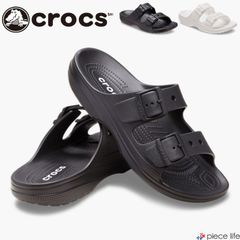 Crocs クロックス ササリー サンダル☆サイズ9.約25cm 紺ネイビー