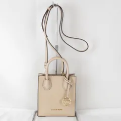 美品『USED』 マイケルコース クロスボディ 2WAY ショルダーバッグ レザー ベージュ