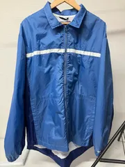 NIKE スウッシュ ナイロンジャケット ブルー L US古着