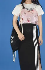FLOWER SATIN CAMISOLE(PINK)のサムネイル