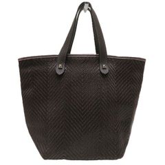 COACH レザー メッシュ トートバッグ ダークブラウン - メルカリ