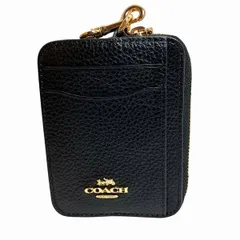 コーチ　COACH　6303　ブラック　レザー　コインケース　ユニセックス　美品