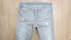 正規品 ディースクエアード2 グレー クールガイ ジーンズ 46 48