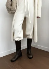 #1117 ヴィンテージウォッシュ ジッパースポーツブラ ハーフブーツ 225 250 ブラウン 不良_送料込み