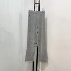 グレー コーデュロイ レギンスパンツ 冬 4142