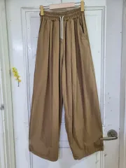 春 夏 ワイド ジョガー コットン ワイドパンツ 状態良好 ウエスト30まで