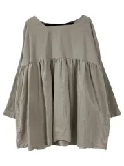 F JPN コーデュロイ プリーツ ミニ ONE PIECE ベージュ