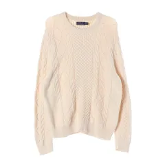 ポロ ラルフローレン 新モデル ケーブル ニット セーター クリーム