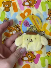 サンリオ ポムポムプリン ミニ がま口 コインケース キーホルダー 日本正規品 新品