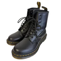 美品 Dr. Martens ドクターマーチン レザー レースアップ 8ホールブーツ ショートブーツ 1460W UK4 23cm相当 ブラック レディース 古着 中古 USED