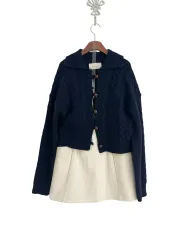 コーデュロイ ミニ スカート - アイボリー