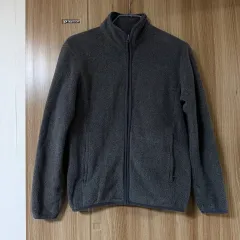 ユニクロ フリース ジャケット S チャコール グレー