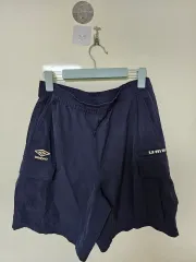 アンブロ ネイビー カーゴ ハーフパンツ 80
