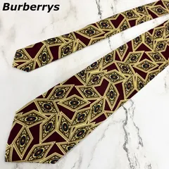 【未使用級】バーバリー Burberrys ネクタイ シルク100% 総柄 ヴィンテージ vintage アメリカ製