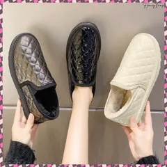 パンプス ムートン 裏起毛 モカシン レディース ボア もこもこ 歩きやすい 履きやすい オシャレ 疲れない 楽チン 軽量 保温 防寒 冬靴 黒